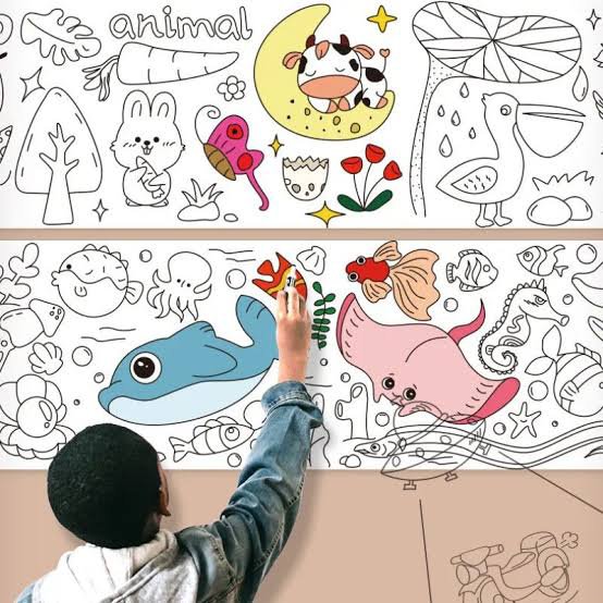 Kids coloring role