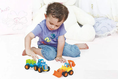 4 Pack Friction Vehicles Toy