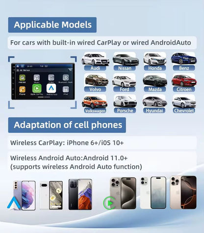 2 in 1  Wirelss Car Players