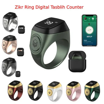 Electronic Qibla Zikr Ring