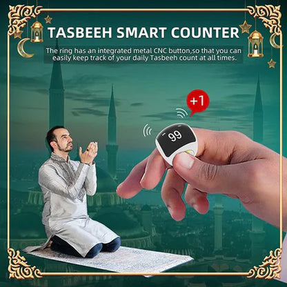 Electronic Qibla Zikr Ring